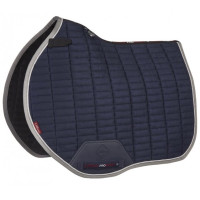 LeMieux Eurojump Suede Zadeldek Marineblauw / zilver / grijs