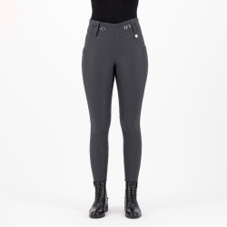 Legging d'équitation HV Polo Favourite Highwaist FullGrip Gris Zinc