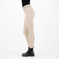 HV Polo Favourite Highwaist FullGrip rijlegging Donker zand Grijs HV Polo Favourite Highwaist FullGrip rijlegging Donker zand Grijs