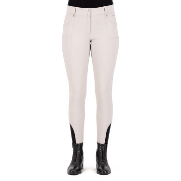 Pantalon d'équitation HV Polo Ellen Highwaist FullGrip Gris Zinc Beige Pantalon d'équitation HV Polo Ellen Highwaist FullGrip Gris Zinc Beige