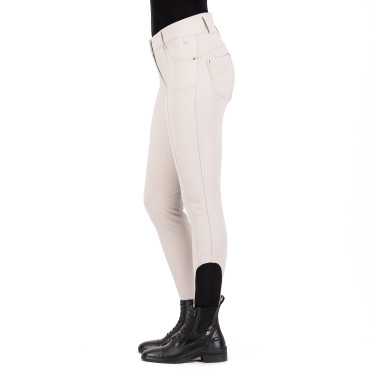 Pantalon d'équitation HV Polo Ellen Highwaist FullGrip Gris Zinc Beige Pantalon d'équitation HV Polo Ellen Highwaist FullGrip Gris Zinc Beige