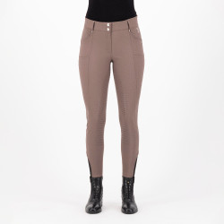 Rijbroek HV Polo Ellen Highwaist FullGrip Walnoot Beige