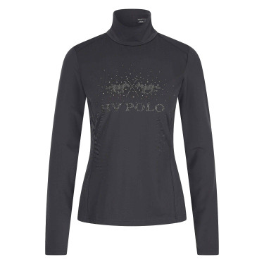 Pull à col roulé HV Polo Desray Gris Zinc Beige