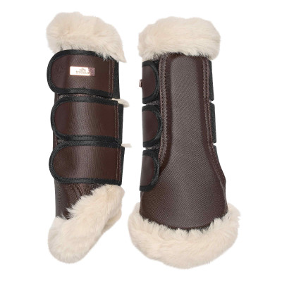 Guêtres de dressage HV Polo Welmoed Shine Moka