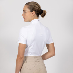 Polo de concours Euro-Star Rosalia Blanc optique