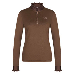 Top Imperial Riding Anna manches longues Macchiato Marron