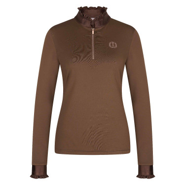 Top Imperial Riding Anna manches longues Macchiato Marron