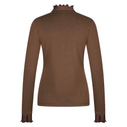 Top Imperial Riding Anna manches longues Macchiato Marron