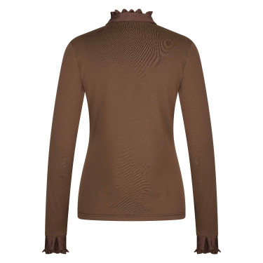 Top Imperial Riding Anna manches longues Macchiato Marron