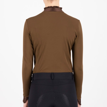 Top Imperial Riding Anna manches longues Macchiato Marron
