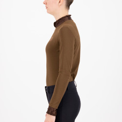 Top Imperial Riding Anna manches longues Macchiato Marron