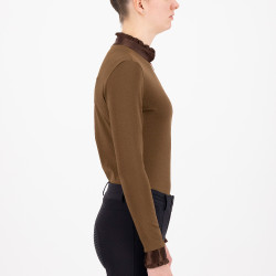Top Imperial Riding Anna manches longues Macchiato Marron