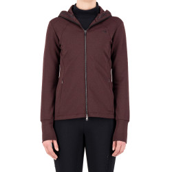 Veste tech Euro-Star Giulia Rose noire Bordeaux Veste tech Euro-Star Giulia Rose noire Bordeaux
