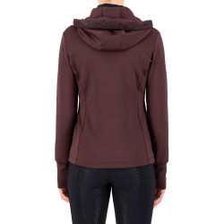 Veste tech Euro-Star Giulia Rose noire Bordeaux Veste tech Euro-Star Giulia Rose noire Bordeaux