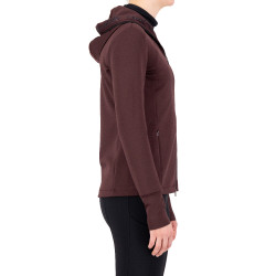 Veste tech Euro-Star Giulia Rose noire Bordeaux Veste tech Euro-Star Giulia Rose noire Bordeaux