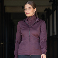 Veste tech Euro-Star Giulia Rose noire Bordeaux Veste tech Euro-Star Giulia Rose noire Bordeaux