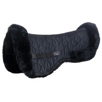 Amortisseur mouton véritable Style HKM Noir Amortisseur mouton véritable Style HKM Noir