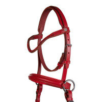 Bitloze hoofdstel Funny Horses 2 voor paarden HKM Rood
