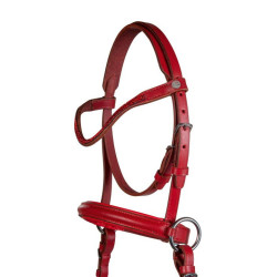 Bridon sans mors Funny Horses 2 pour les chevaux HKM Rouge
