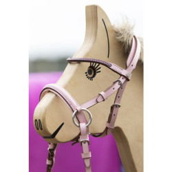 Bridon sans mors Funny Horses 2 pour les chevaux HKM Rose Bridon sans mors Funny Horses 2 pour les chevaux HKM Rose