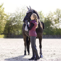 Bonnet anti-mouches Berry HKM Rouge foncé Bonnet anti-mouches Berry HKM Rouge foncé