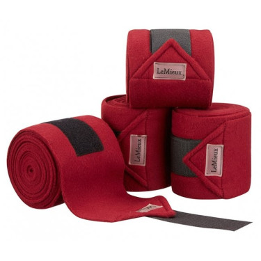 Bandes de polo LeMieux Luxury Bordeaux Bandes de polo LeMieux Luxury Bordeaux