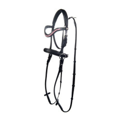 Bitloze hoofdstel Funny Horses, voor houten paarden HKM Zwart / fuchsia