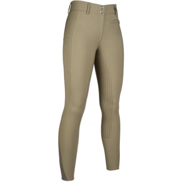 Pantalon Lea fond intégral en silicone HKM Vert olive Pantalon Lea fond intégral en silicone HKM Vert olive
