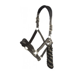 Licol et longe Lemieux Vogue Noir / gris Licol et longe Lemieux Vogue Noir / gris
