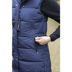 Lange mouwloze donsjas Misty HKM Donkerblauw