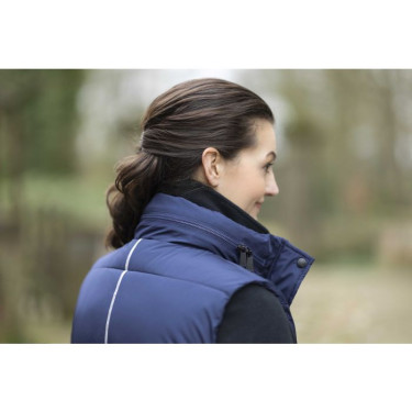 Lange mouwloze donsjas Misty HKM Donkerblauw