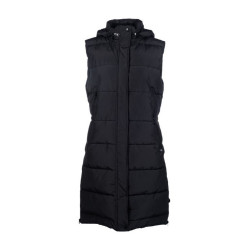 Doudoune longue sans manches Misty HKM Noir