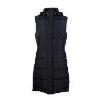 Lange mouwloze donsjas Misty HKM Zwart