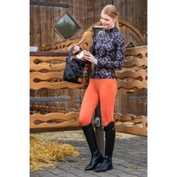 Legging Edinburgh Mesh volledig siliconen zitvlak HKM Brandy Bruin Legging Edinburgh Mesh volledig siliconen zitvlak HKM Brandy Bruin