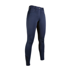 Emma-broek met full-grip siliconen HKM Donkerblauw