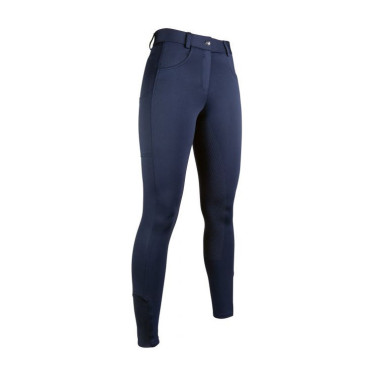 Emma-broek met full-grip siliconen HKM Donkerblauw