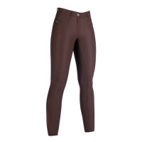 Pantalon Luna fond intégral en silicone HKM Marron foncé Pantalon Luna fond intégral en silicone HKM Marron foncé