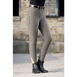 Pantalon Lyon fond intégral en silicone HKM Vert olive
