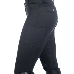 Pantalon Ruby fond intégral en silicone HKM Noir Pantalon Ruby fond intégral en silicone HKM Noir