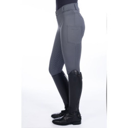 Rubberen rijbroek Ruby met volledige siliconen grip HKM Grijs