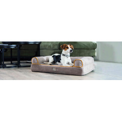 Canapé pour chien Anam Cara HKM Taupe / doré jaune Gris