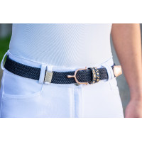 Elastische riem Rosegold Glamour Style HKM Donkerblauw