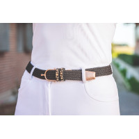 Ceinture élastique Rosegold Glamour Style HKM Noir Ceinture élastique Rosegold Glamour Style HKM Noir