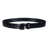 Leren riem Beth HKM Zwart / zilverkleurig