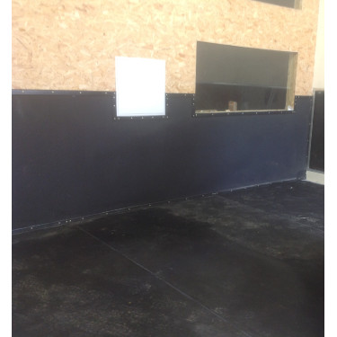 Caoutchouc recyclé textile - Soubassement pour box