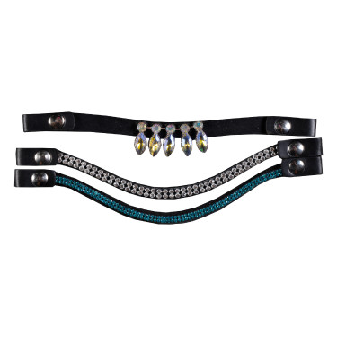 Frontaux Hobby Horsing lot de 3 HKM Bleu / argenté
