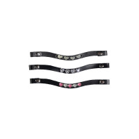 Frontale Hobby Horsing set van 3 HKM Roze / zilver