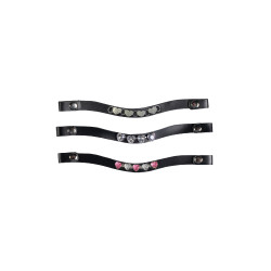 Frontale Hobby Horsing set van 3 HKM Roze / zilver