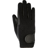 Winterhandschoenen van synthetisch leer HKM Zwart