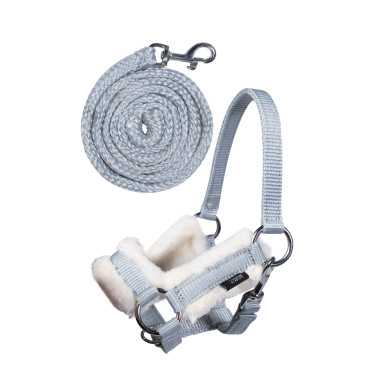 Halster en leadrope Hobby Horsing HKM Grijs